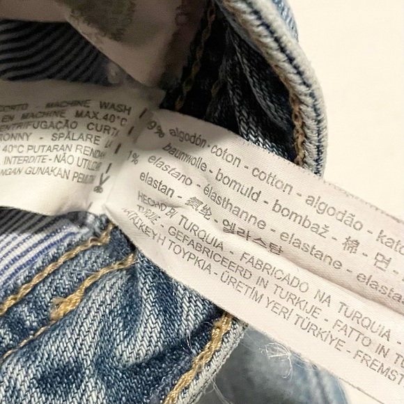 Zara Distressed Blue Jeans for Women Size 2 - Picture 9 of 16